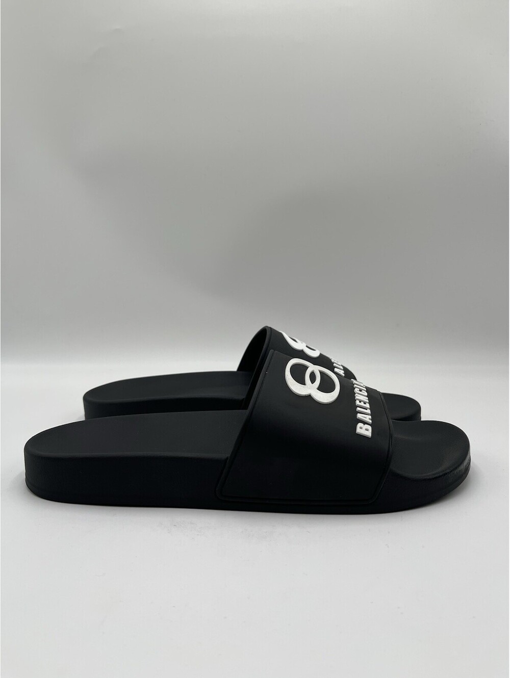 Men’s Balenciaga Unity Sports Icon Black Pool Slides Size 41